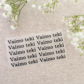 Silitettävät minitekstit 10kpl : Vaimo Teki