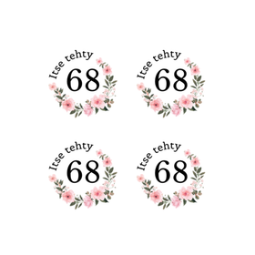 Silitettävät kokomerkit 10kpl: Itse Tehty