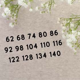 Silitettävät kokomerkit 20kpl: Eri kokoja