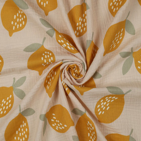 Double gauze: Sitruuna, Beige