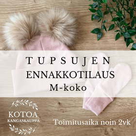 ENNAKKOTILAUS Eri värejä Tupsu M - 10kpl