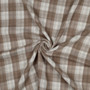 Double gauze: Ruudullinen, Tumma Beige