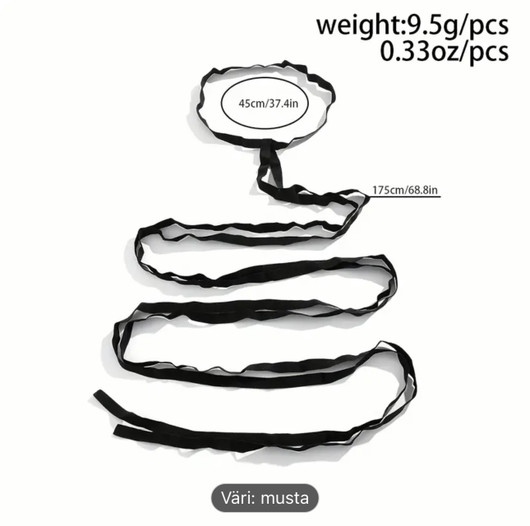 Look my legs jalkojen/ säärten mustat koristenauhat