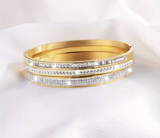 Golden or Silver Sparkling rannekorut