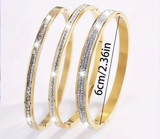 Golden or Silver Sparkling rannekorut