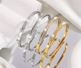 Golden or Silver Sparkling rannekorut