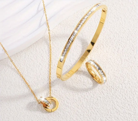 Classic Style korusetti; kaula-ja rannekoru sekä sormus