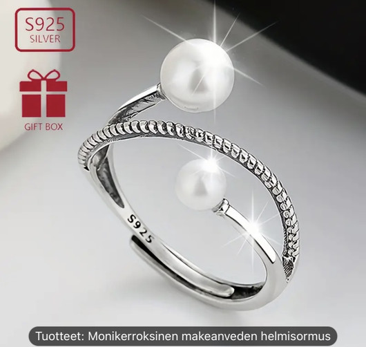 Silver with Friends sormus