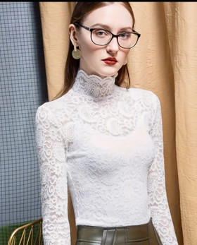 I LOVE MY WHITE LACE SHIRT (pusero)