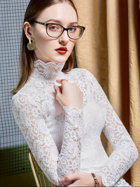 I LOVE MY WHITE LACE SHIRT (pusero)