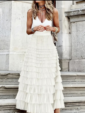 SKIRT  LIKE WHITE CLOUD (hame)