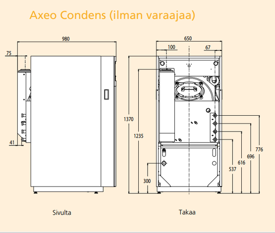 Öljykondenssikattila Atlantic Axeo Condens 5032