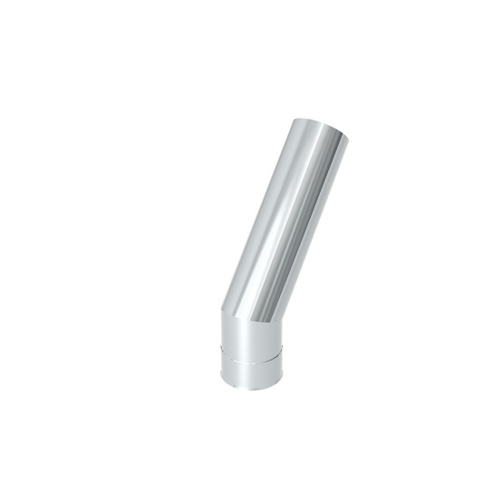 Eristämätön yhdysputken mutka 45°, 115 mm RST tai musta Savupiipputarvike Jeremias