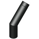 Eristämätön yhdysputken mutka 45°, 115 mm RST tai musta Savupiipputarvike Jeremias