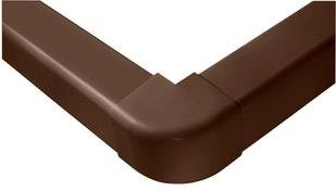 Ilmalämpöpumpun asennustarvike 80x60 mm ulkokulma ruskea Artiplastic