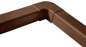Ilmalämpöpumpun asennustarvike 80x60 mm tasokulma ruskea Artiplastic