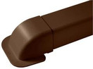Ilmalämpöpumpun asennustarvike 80x60 mm kulmaläpivienti ruskea Artiplastic