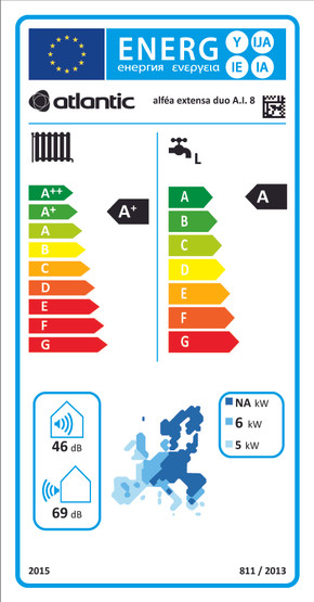 Ilmavesilämpöpumppu Atlantic Alfea Extensa+ A.I DUO 8 kW