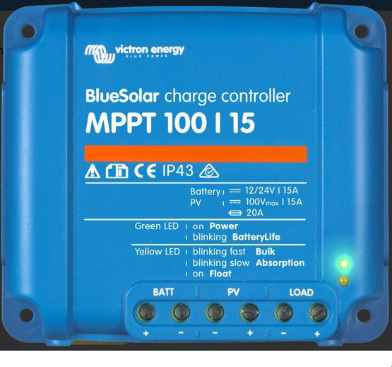 Lataussäädin Victron BlueSolar MPPT 100/15