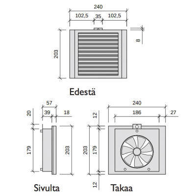 Tuloilmalaite Mobair 2030S
