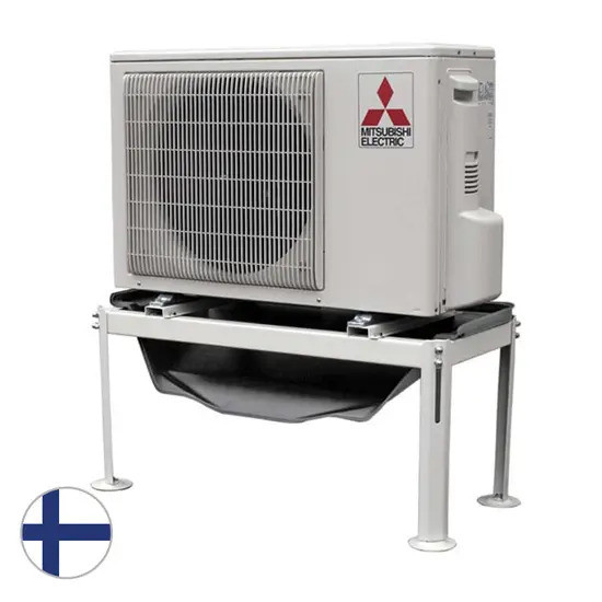 Ulkoyksikön sulatusvedenohjain fi501 maatukitelineelle