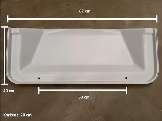 Ulkoyksikön sulatusvedenohjain fi501 maatukitelineelle