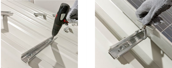 Sivukiinnike Trapeo aurinkopaneelin kiinnitykseen