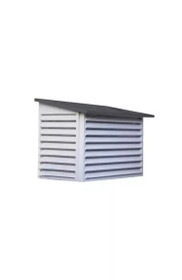 Ilmalämpöpumpun ulkoyksikön suojakotelo Onnline, puuvalmis