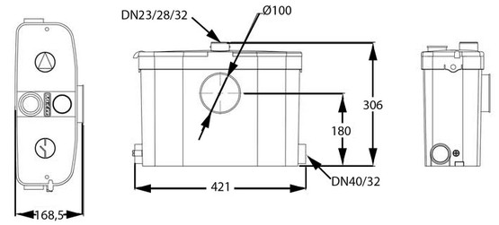 Tecma Saniexpert WC-pumppaamo