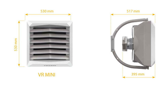 Volcano VR MINI EC puhallinkonvektori lämmitykseen ja jäähdytykseen