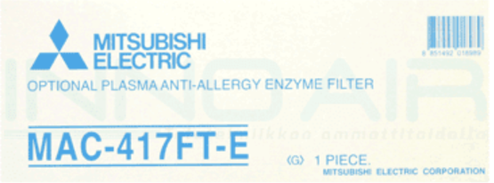 Mitsubishi Electric MAC-417FT-E allergiasuodatin FD-mallin ilmalämpöpumppuun