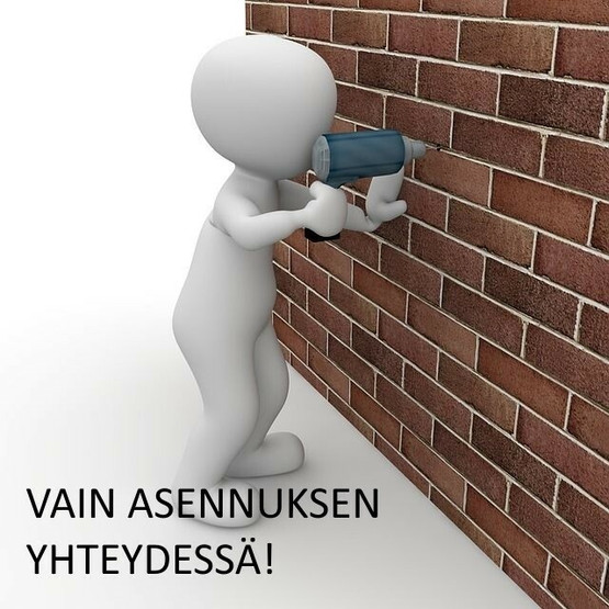 Ylimääräinen läpivienti puuseinään, max 30 cm