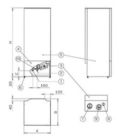 Vedenlämmitin Jäspi VLM-100S moduli 1-3 kW
