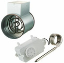 Kanavalämmitin Airsec 200 mm / 1200 W + termostaatti