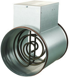 Kanavalämmitin Airsec 160 mm / 1200 W elektronisella termostaatilla