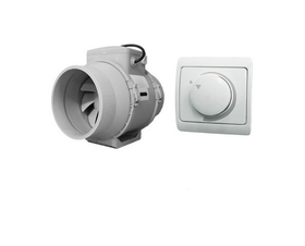 Kanavapuhallin Airsec TTPA 125 mm + tyristorisäädin