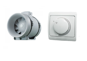 Kanavapuhallin Airsec TTPA 200 mm + tyristorisäädin