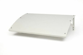 Ilmalämpöpumpun ulkoyksikön suojakatos, pieni, valkoinen