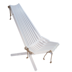 EcoFurn Ekotuoli, mänty valkoinen öljytty