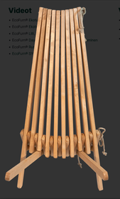 EcoFurn Ekotuoli, mänty valkoinen öljytty