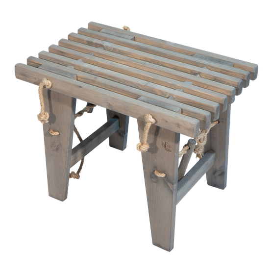 EcoFurn Ekopenkki 60 cm, mänty harmaa öljytty