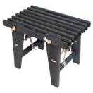 EcoFurn Ekopenkki 60 cm, tervaleppä musta öljytty