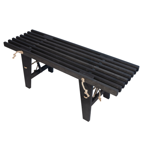 EcoFurn Ekopenkki 120 cm, tervaleppä musta öljytty