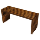 EcoFurn D-Penkki 100 cm, mänty ruskea öljytty