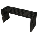 EcoFurn D-Penkki 100 cm, mänty musta öljytty