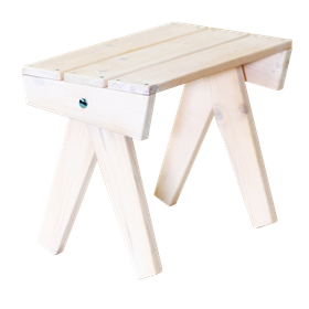 EcoFurn Granny pöytä/rahi, mänty valkoinen