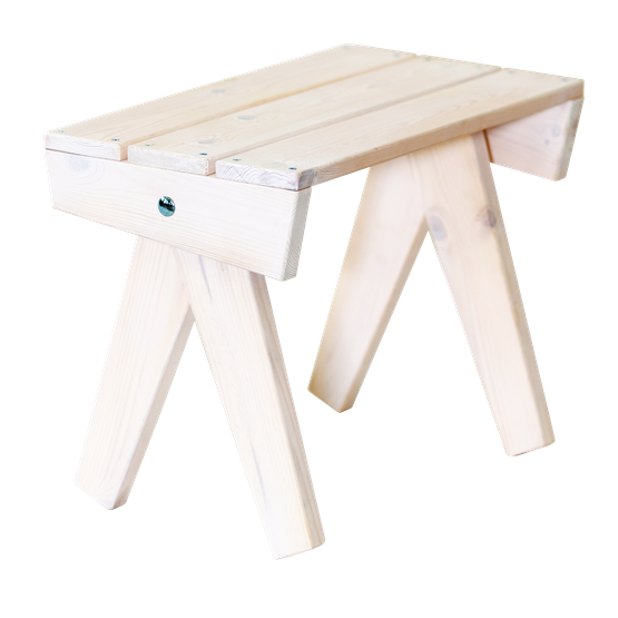 EcoFurn Granny pöytä/rahi, mänty valkoinen