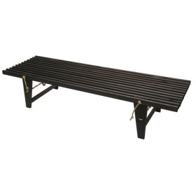 EcoFurn DayBed 190 cm, mänty musta