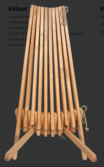 EcoFurn Ekotuoli, koivu vaaleanruskea öljytty