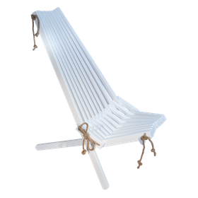 EcoFurn Ekotuoli, koivu valkoinen maalattu